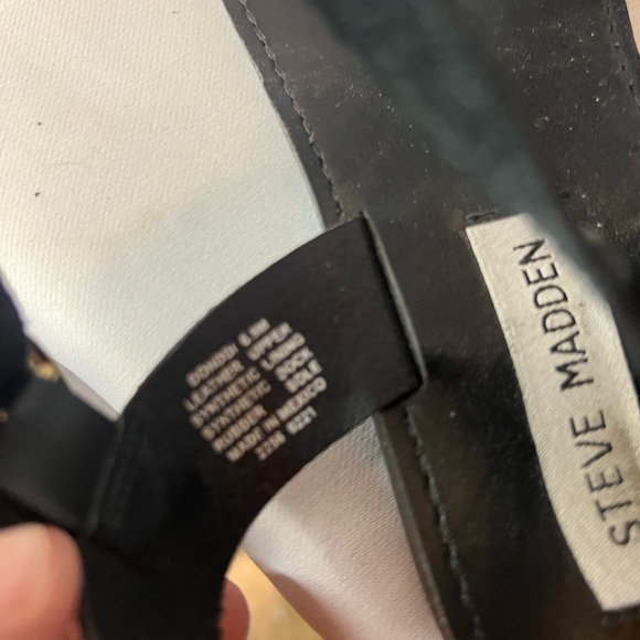 Steve Madden Black Women's Sandals - Picture 4 of 8